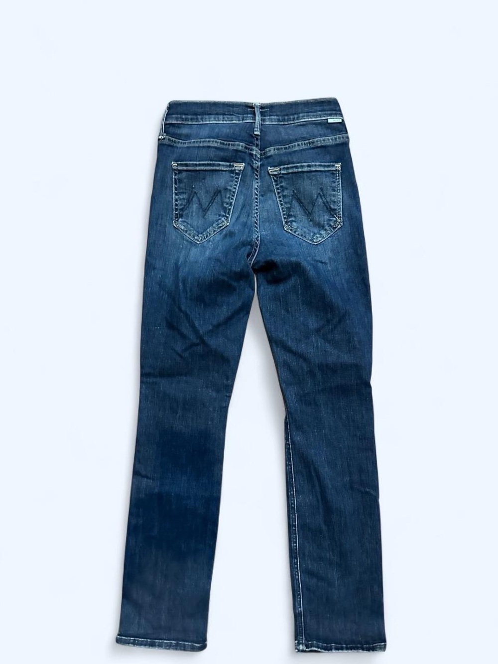 MOTHER Dark Blue Straight-Leg Jeans